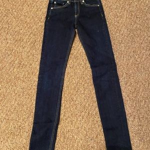 NWOT rag and bone high rise skinny jeans.  Size 24.